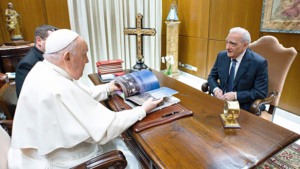 Scorsese has second meeting with pope to discuss his upcoming film on Jesus