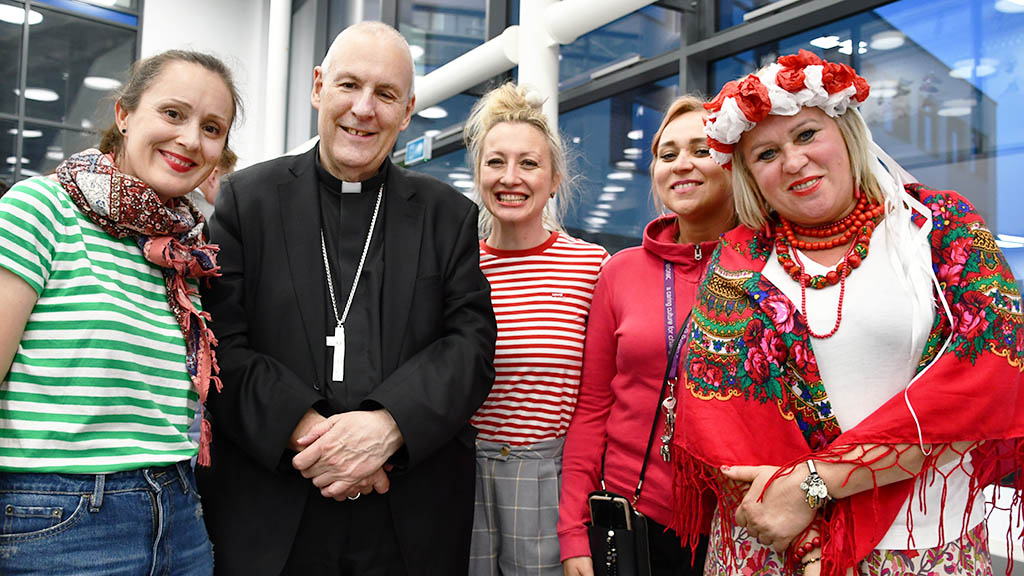 Bishop of Northampton celebrates International Mass in Aylesbury
